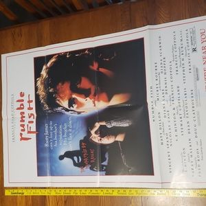 Rumble Fish Coming Soon Original movie poster by Francis Ford Coppola
